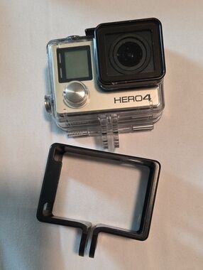 GoPro HERO4 Silver Camera with Black Frame Mount